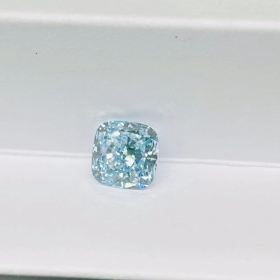 وسادة VS1 Brilliant Cut CVD Lab نمت الماس الأزرق 3.2ct-3.6ct