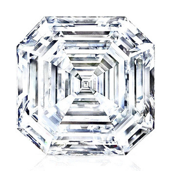 4.02CT المختبر نمت CVD الماس Asscher الشكل E لون للزينة الزخرفة