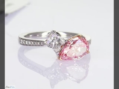 خاتم خطوبة خاتم زفاف خاتم ماس خاتم مختبر خلق الماس الملون الكمثرى أربعة أوراق النخلة قطع