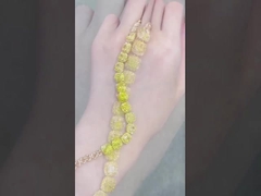 أساور التنس الماسية الماس الزراعي الماس الأصفر الماس المجوهرات وسادة الشكل الماس