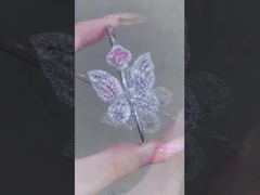 أربعة أوراق النخل ليليا قطع LV قطع الفراشة المنتج فضفاض مختبر خلق الماس إنتاج المجوهرات