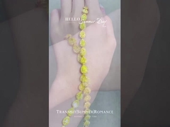 مختبر أساور الألماس المخلوقة الألماس الملون مختبر الألماس المجوهرات اللون الأصفر لؤلؤة المجوهرات