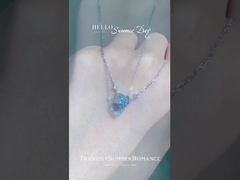 قلادة الماس معلقة تعيين العقد معلقة خطوبة مختبر المجوهرات