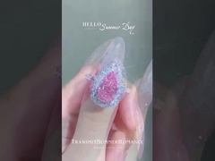 المختبر الماس المجوهرات خاتم الماس القلادة القلادة تصميم المجوهرات اللون الوردي لؤلؤة قيمة المنتج