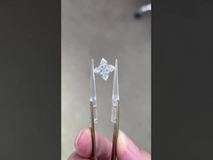 الماس المصنوع من المختبر CVD IGI معتمد الماس الاصطناعي أربعة أوراق النخل حلقة قلادة