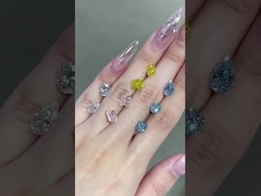 معتمد الماس الاصطناعي الماس المستديرة المختبر المزروع الماس المجوهرات حلقات CVD