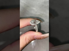 عصابات مزدوجة خاتم الماس خاتم بير خاتم الماس خطوبة خاتم زواج خاتم الماس