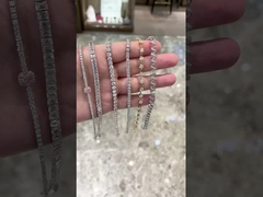 سوار تنس أشكال فاخرة سوار تنس مختبر نضج سوار الماس المجوهرات الجميلة