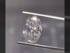 شكل بيضاوي 3EX قطع ممتاز ماسات صناعية سائبة من المختبر معتمدة من IGI